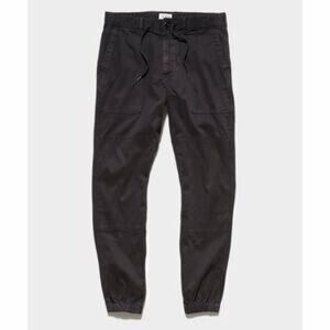 Todd Snyder Relaxed Fit Italian Stretch Pants, Black, Mens Size L, (32-36)